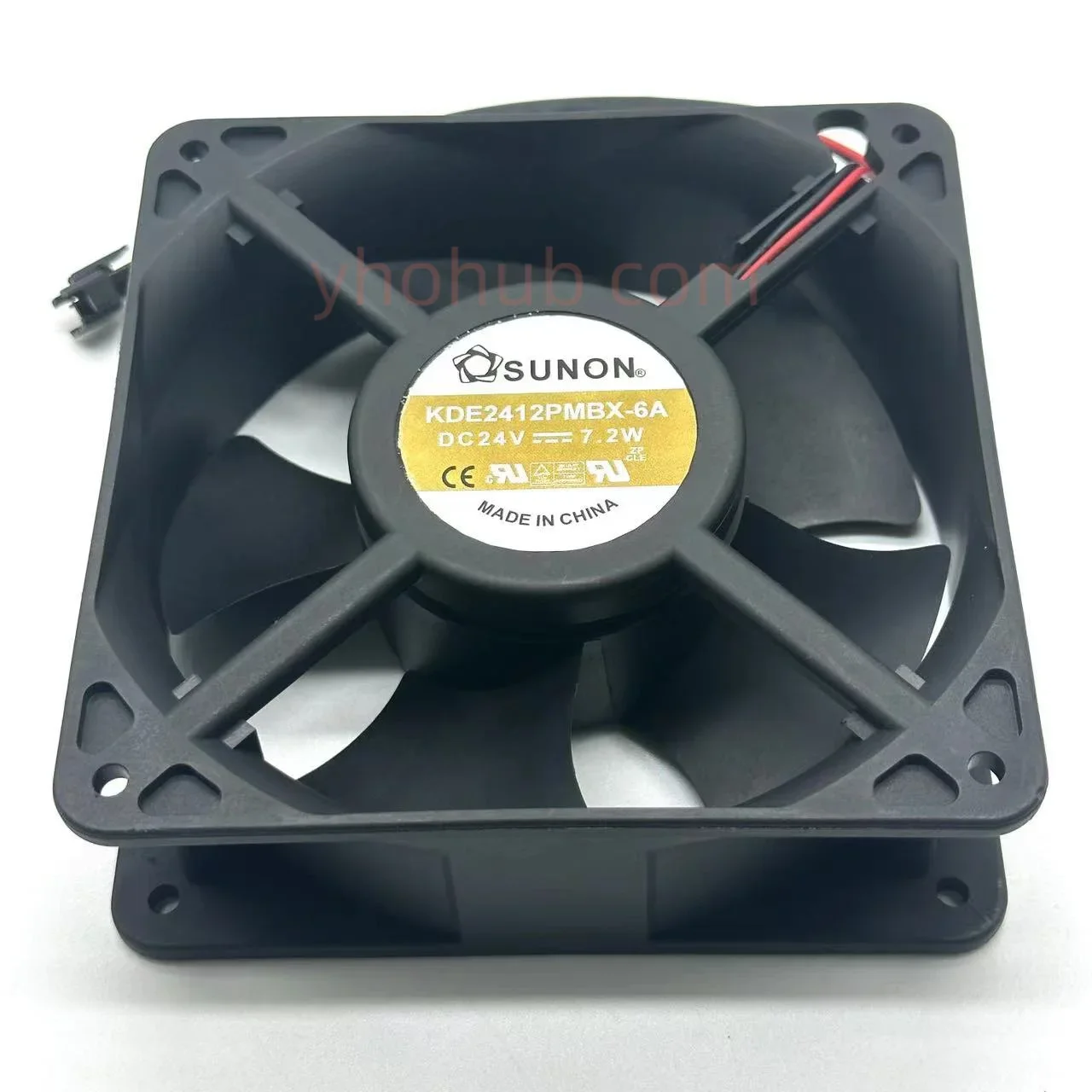 sunon-kde2412pmbx-6a-dc-24v-72w-2線式-120x120x38mm-サーバー冷却ファン