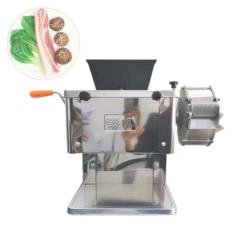 

Электрическая мясорубка для ресторана, отеля, настольная машина для резки мяса, машина для резки овощей, резак для полосок свежего мяса, кубиками