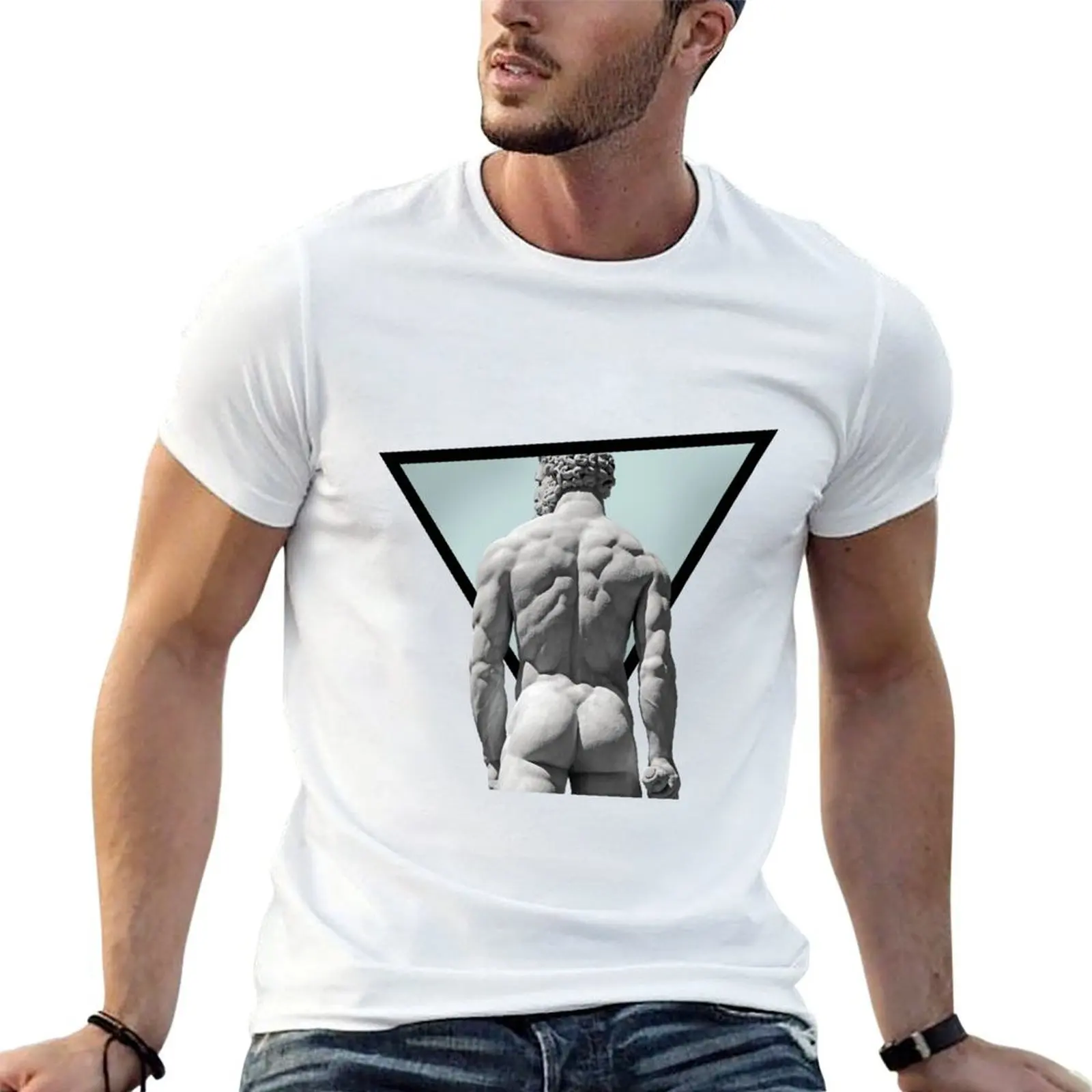 Hercules - Statue Pop Art T-Shirt affliction shirts summer clothes men t shirt