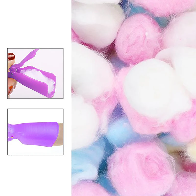 100Pcs Nail Polish Remover Cotton Wool Balls Cleaning Tool Face Make Up Nail Art Cleaner Manicure Tools