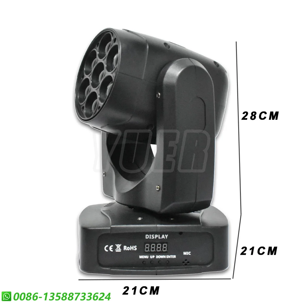 4PCS LED RGBW 7x20w Zoom Beam Washing Effect Moving Head Stage Lighting Disco Dj Wedding Event DMX512 Music Control 11/17CH