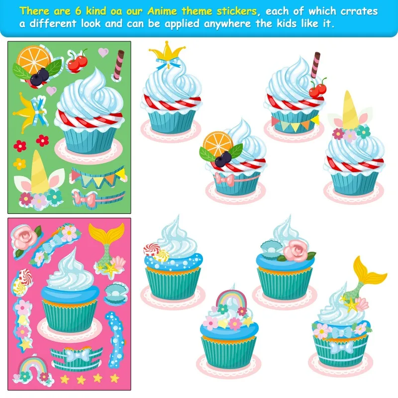 

New Themed Face Swap Stickers Interactive DIY Reward Puzzle Decals Perfect for Early Learning Art Craft Decor Activity Supplies