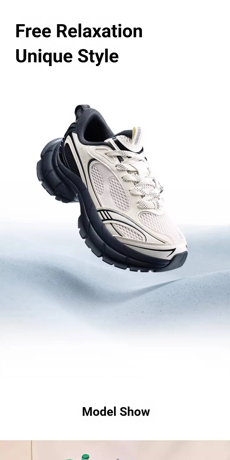 Xtep Basque 3.0 Höhenverstellbare 2026 Herren-Freizeitschuhe mit stabiler Unterstützung, rutschfest, leicht, atmungsaktives Mesh 874119320038 – Detail 10
