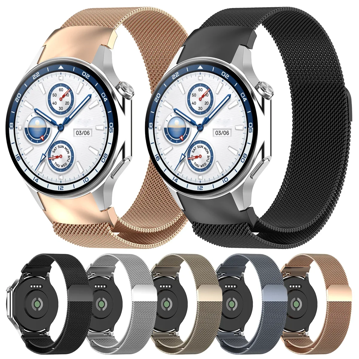 Stainless Steel  Strap For Oneplus Watch 2R Metal Steel Band Replacement Magnetic Wriststrap Bracelet