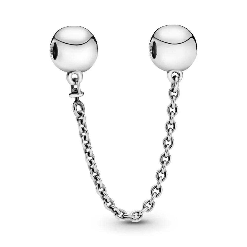 925 sterling silver glittering zirconium multi-style safety chain DIY bracelet pendant beads women's jewelry fine holiday gift