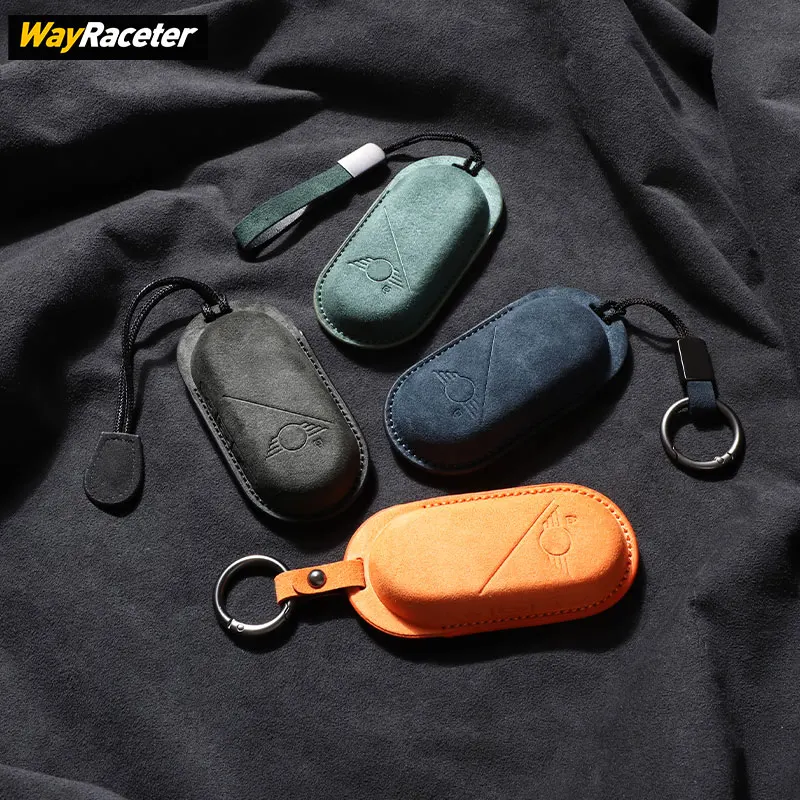 

Чехол для автомобильного дистанционного ключа из алькантары, защитная сумка для MINI Countryman U25 2024, Aceman J05 2025 F66 JCW F65 F67 J01 2026