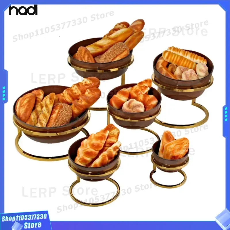 Gold Folding Tray Holder Stainless Steel Chrome Plated Dinner Set Cutlery Dining Room Decorative Stand for Tableware Storage