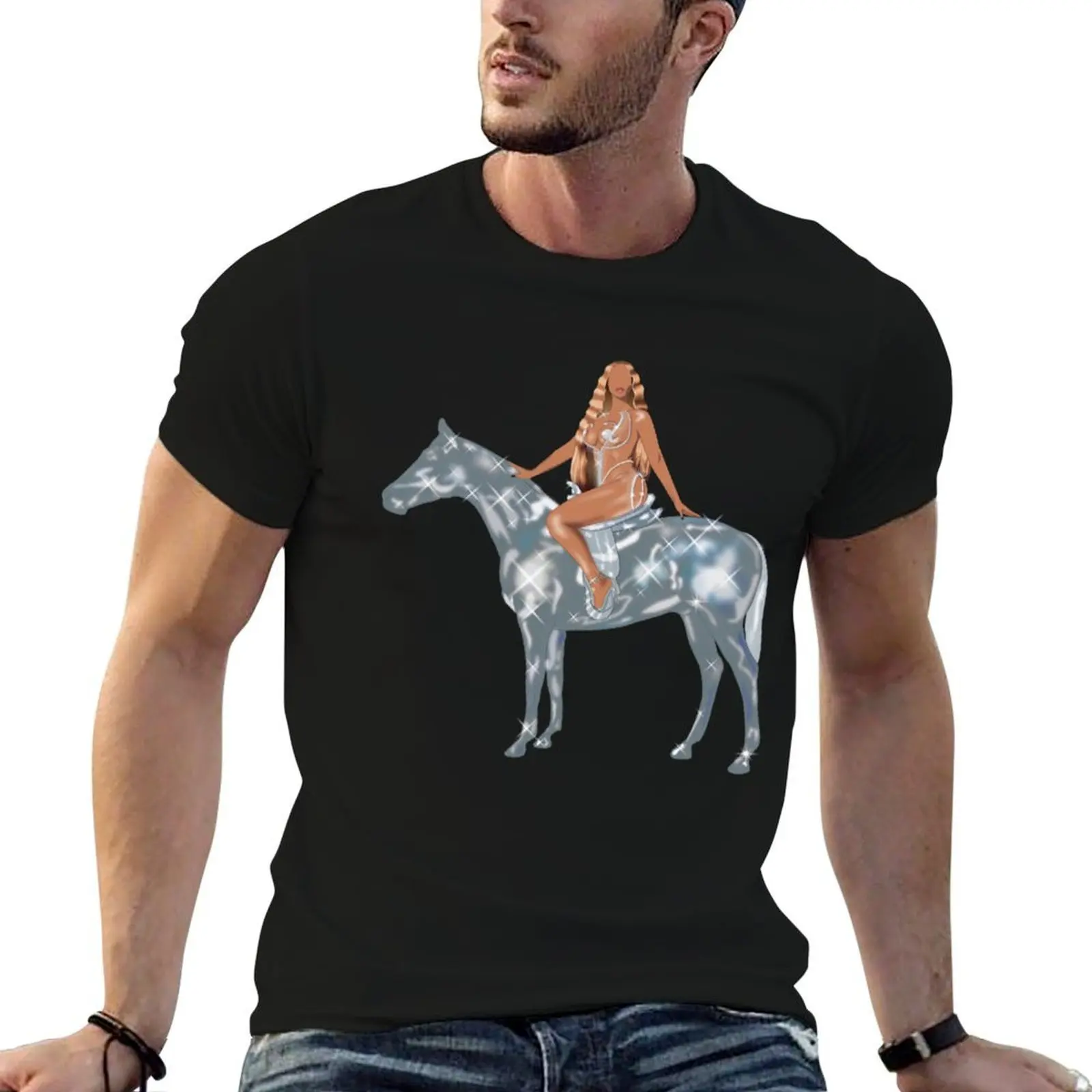 

Renaissance World Tour - Album cover illustration T-Shirt t shirt man casual man t shirt cotton high quality T-Shirt