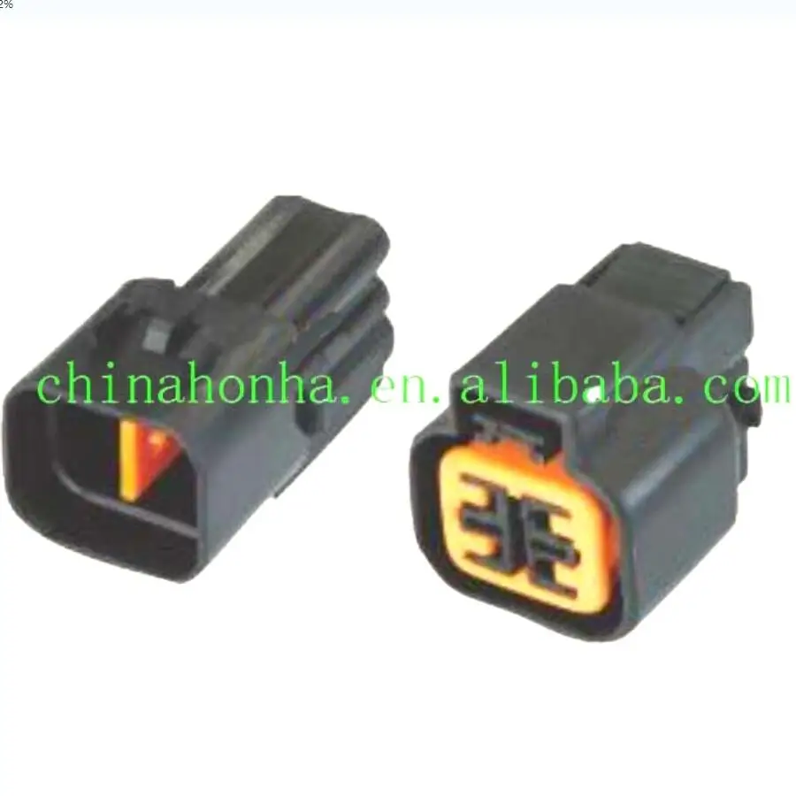 

PB621-04020 PB625-04027 Black Waterproof Enhanced Seal 4 Pins Female Plastic Connector With 2.2mm Terminal