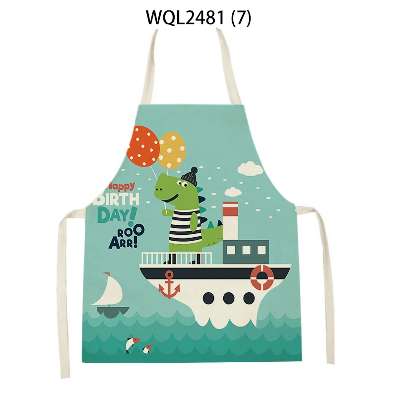 

Кухонный фартук с изображением динозавра для мужчин и женщин, аксессуары для выпечки, фартуки для домашней кухни, фартуки для чистки, предметы домашнего обихода, фартуки