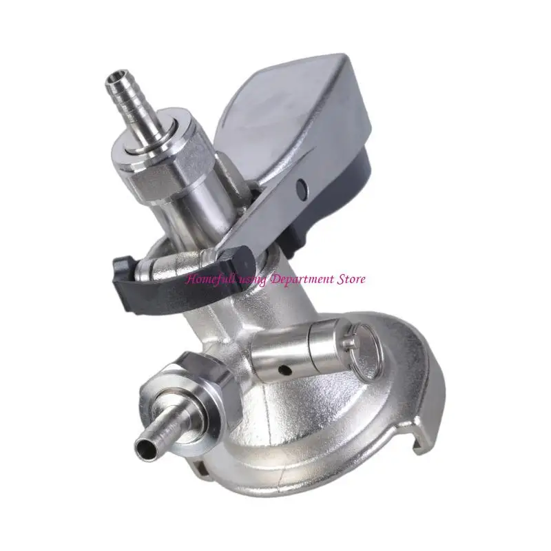 Beer Kegs Coupler Beverage Dispenser 5/8inch Draft Beer Kegs Coupler Dispenser with Pressure Relief Valves Brewing Accessory