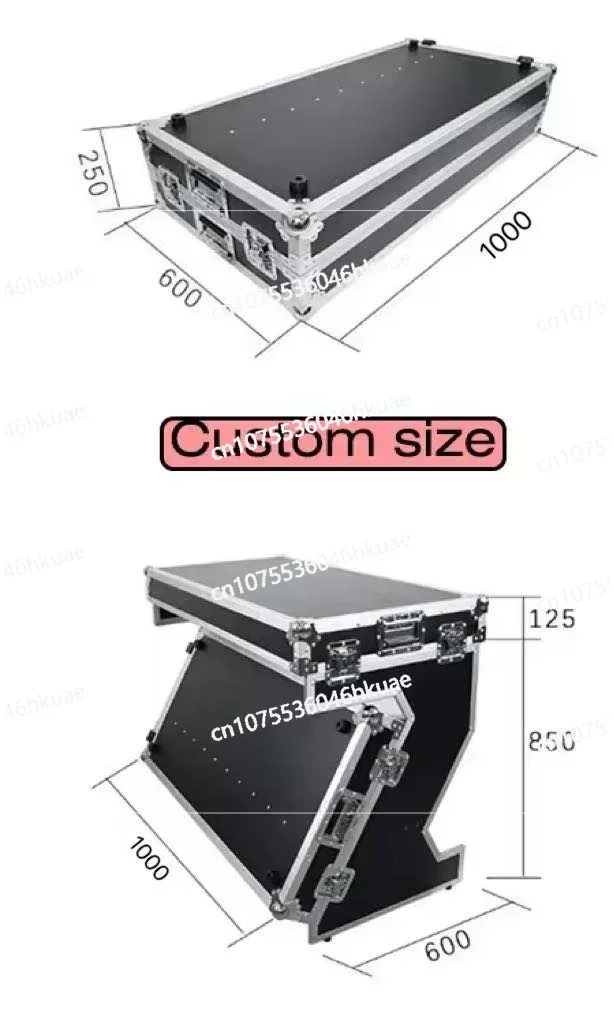 

DJ Equipment Table Case Flight Case with Laptop Tray Aluminum Road Custom Foldable