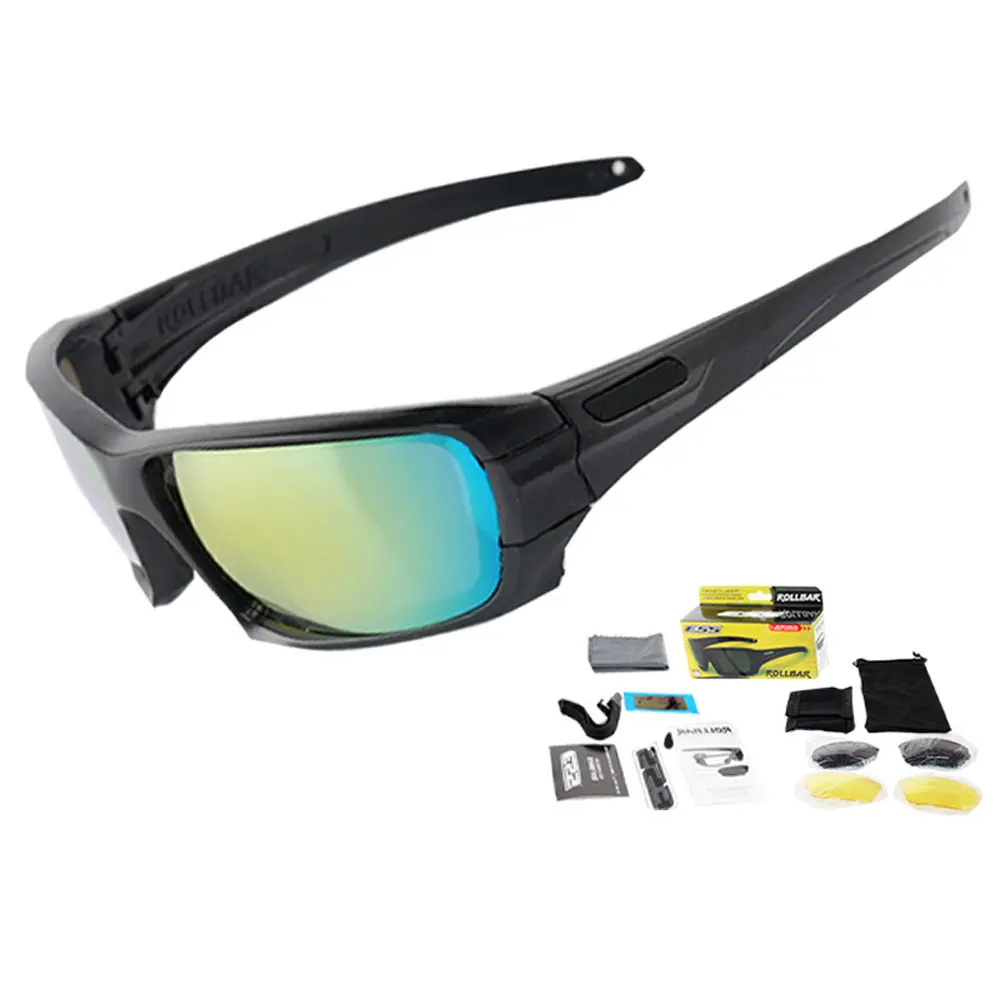 

Tactical Cycling Goggles Sports Driving Windproof Sunglasses Polarized Glasses Set Airsoft Eye Protection NA123S