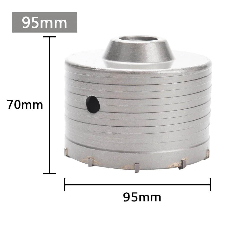 1Pc 30-150mm Boren kroon voor Betonnen Muur Gatenzaag SDS PLUS Hamerboor set met Ronde As Cement Steen Cutter Tool