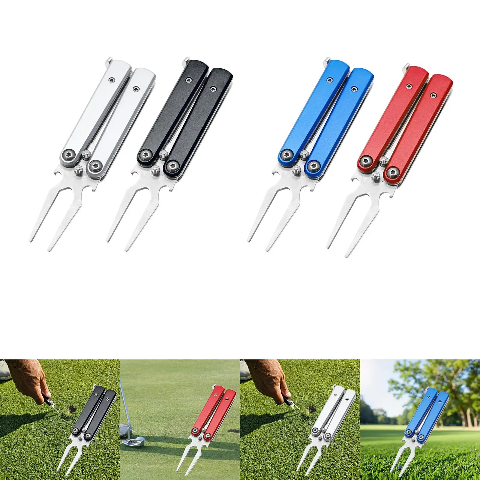 هدية أداة إصلاح ديفوت الجولف لإصلاح العشب وأداة ديفت الصيانة الخضراء #4