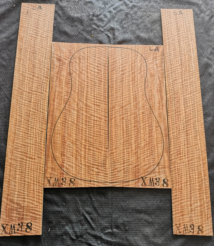 40“41   5A Grade Tigerwood South American Wenge Guitar Back & Sides Blank Wood Guitar Making Materials & Accessories