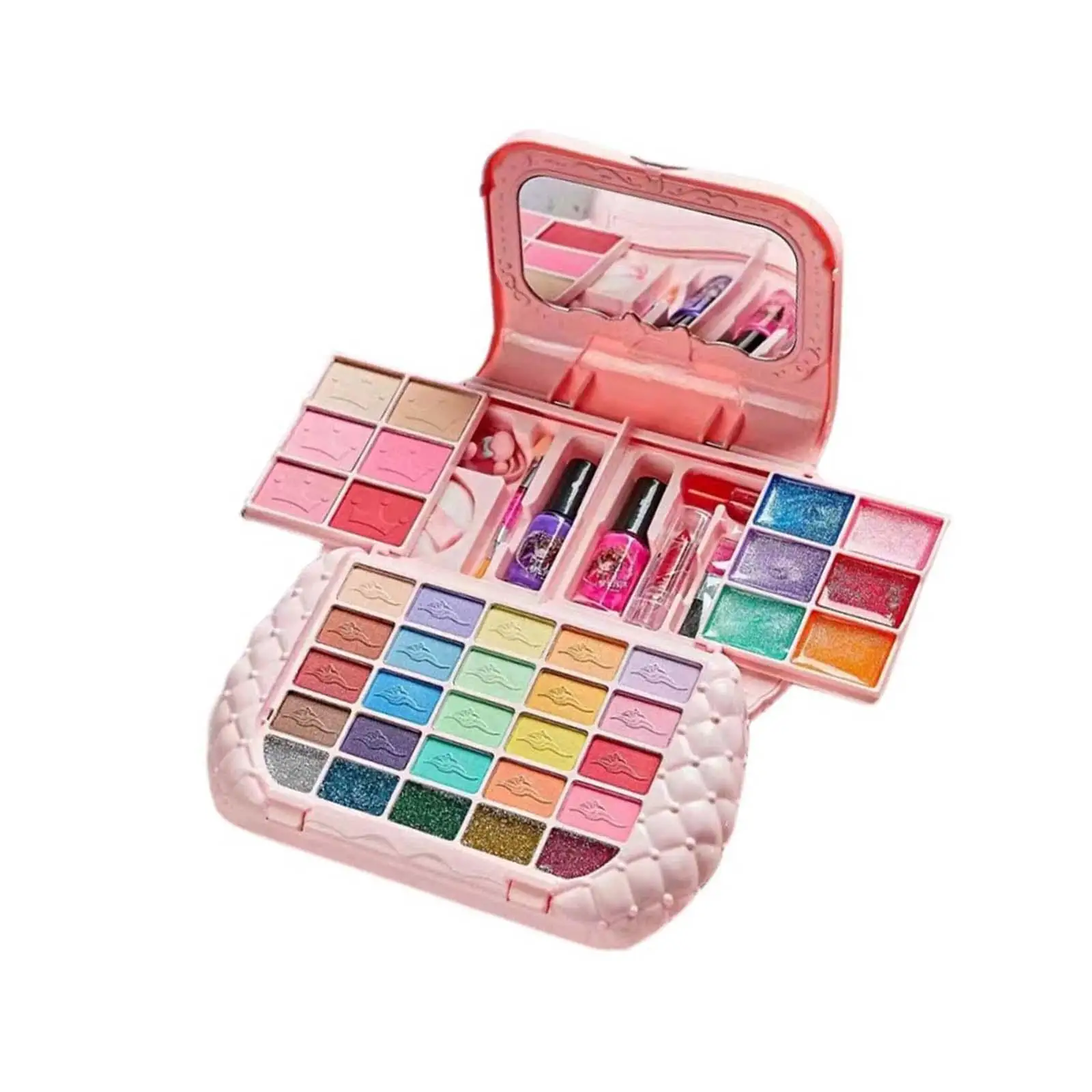 Kids Makeup Kits Makeup Set Toy Vanity Set Girls Toy ,Role Playing for Age 3 4 5+ Toddlers Present Gift