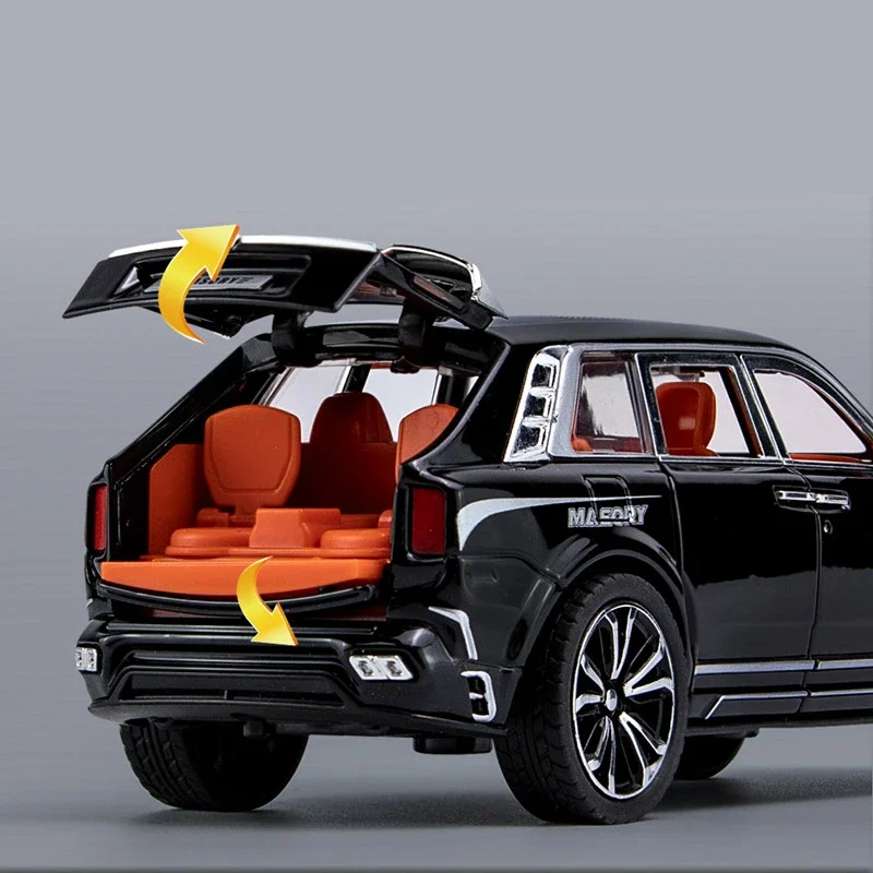 1:32 كولينان ماسوري SUV سبيكة لوكسي نموذج سيارة Diecasts لعبة معدنية نموذج سيارة محاكاة الصوت والضوء هدية