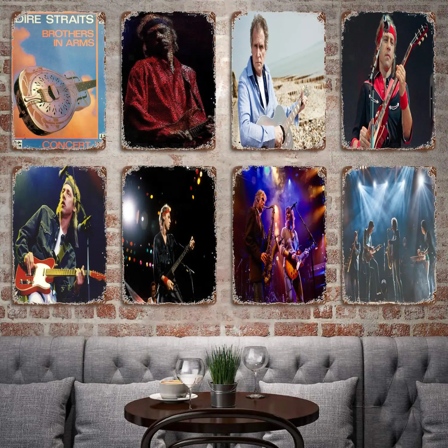 Dire Straits Bands metal Decor Poster Vintage Tin Sign Metal Sign Decorative Plaque for Pub Bar Man Cave Club Wall Decoration