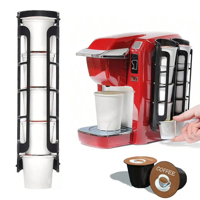 

2Pcs Coffee Capsule Holder Wall Mounted Coffee Pods Dispenser Coffee Capsule Storage Rack Kitchen Coffee Capsule Organizer