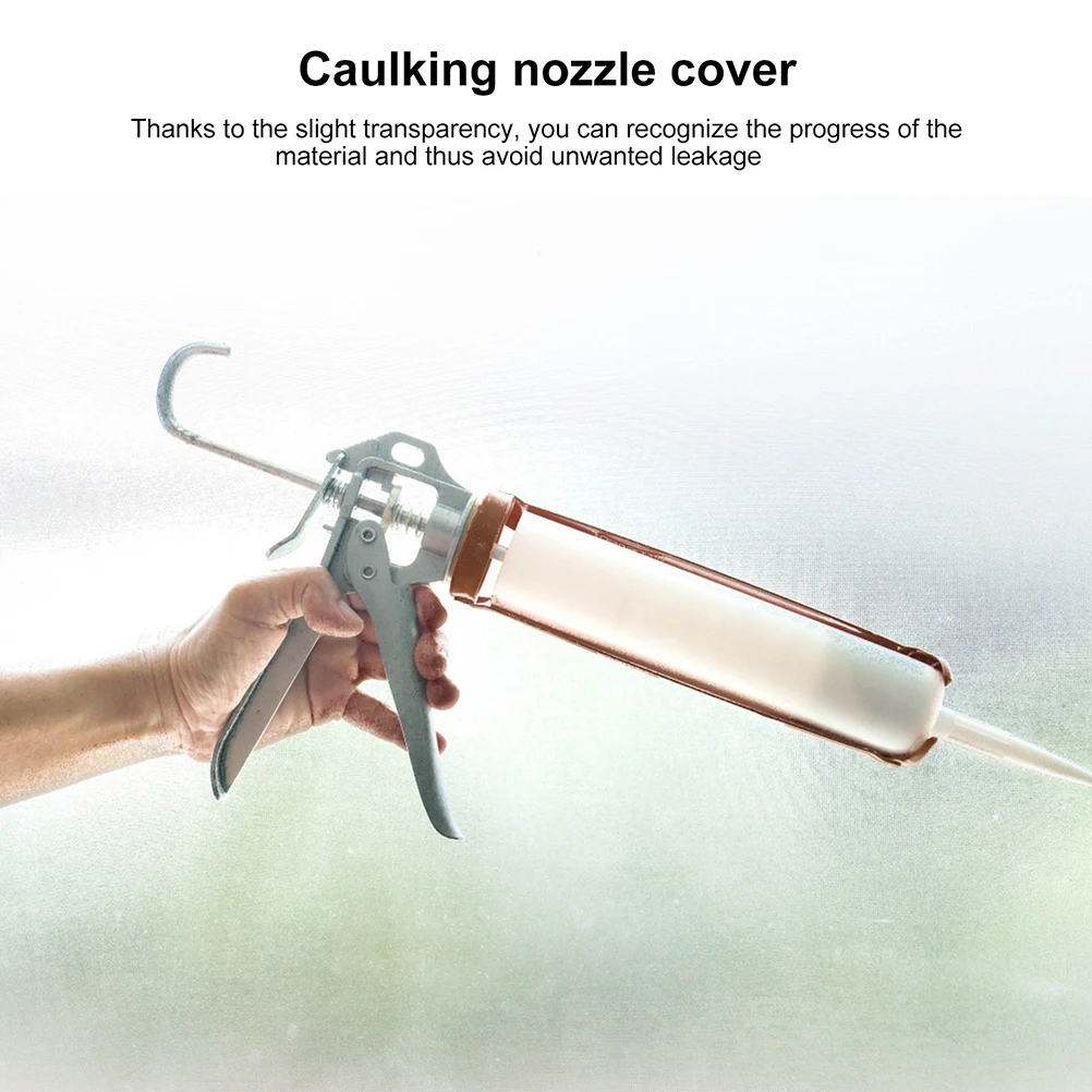 

2 Bags Caulking Nozzles Caps Glue Tool Accessories Set For Silicone Sealant Lightweight Professional Finishing Tool Kit