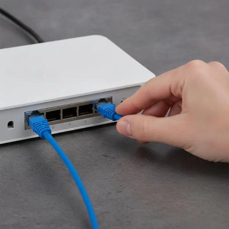 0.2m RJ45 Ethernet Cable 10Gbps 550MHz High Speed Slim Network Cord for POE Camera IP Phone Connection