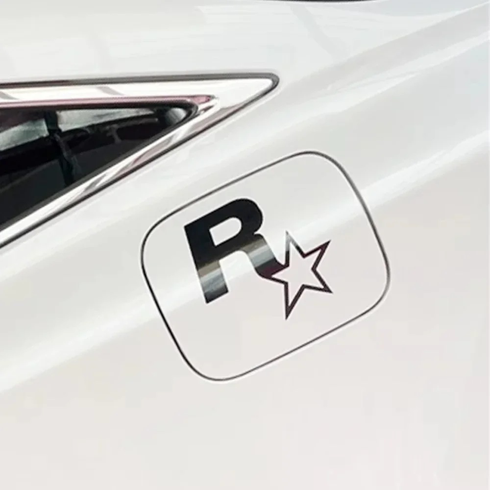 ملصقات السيارات لـ Rockstar Game GTA5 ملصق تزيين عاكس لغطاء خزان الوقود ملصقات الكمبيوتر المحمول الممتصة للزجاج الأمامي