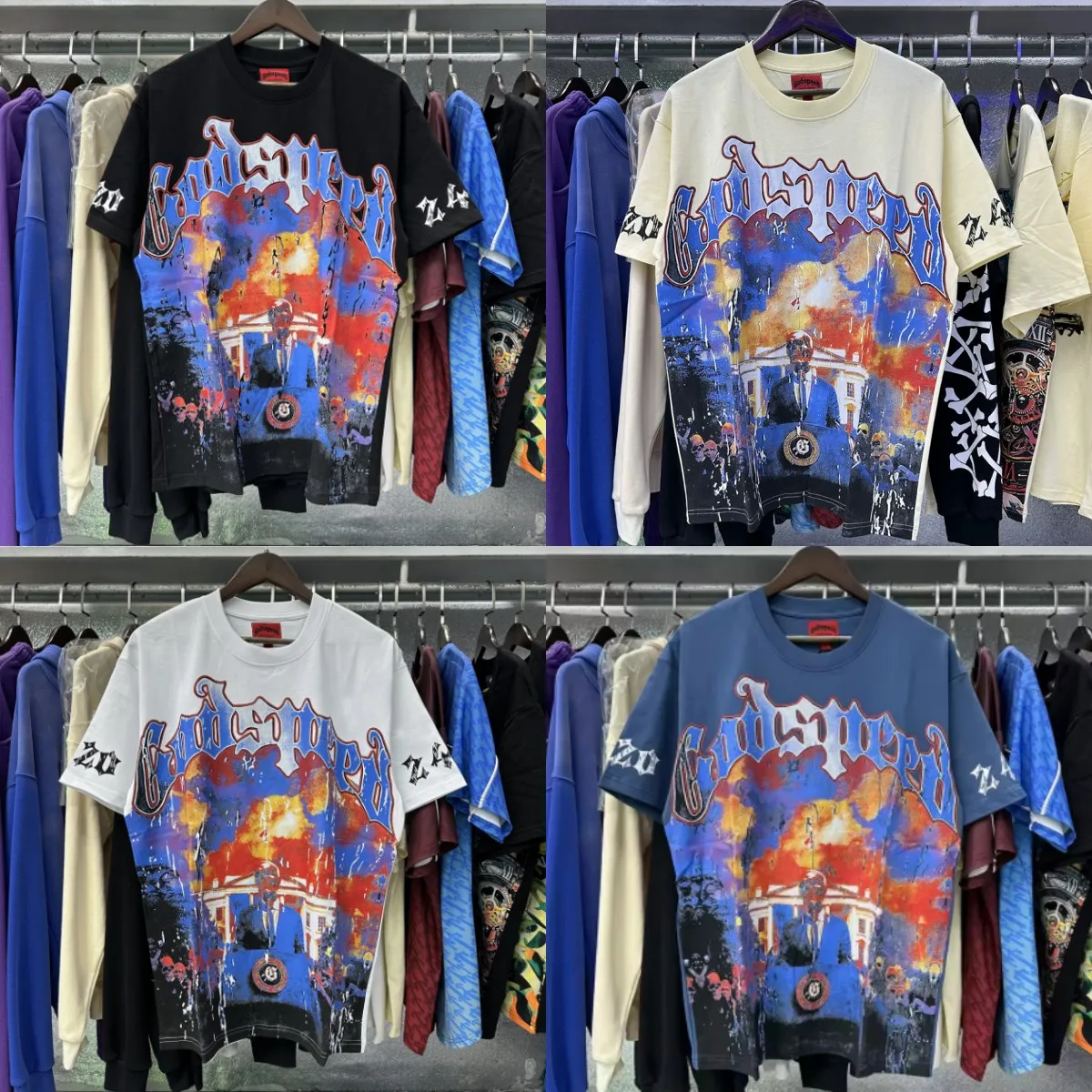 جديد Godspeed الهيكل العظمي لاعب البيسبول طباعة تي شيرت أفضل نوعية القطن عادية المحملة القمم خمر الأسود المتضخم الهيب هوب تي شيرت