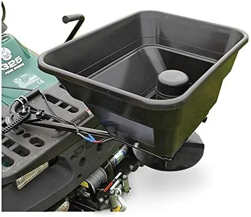 Gear 12-Volt ATV/UTV Broadcast Spreader, 80-lbs Capacity, Lawn and Garden Seed Spreaders with Rain Cover