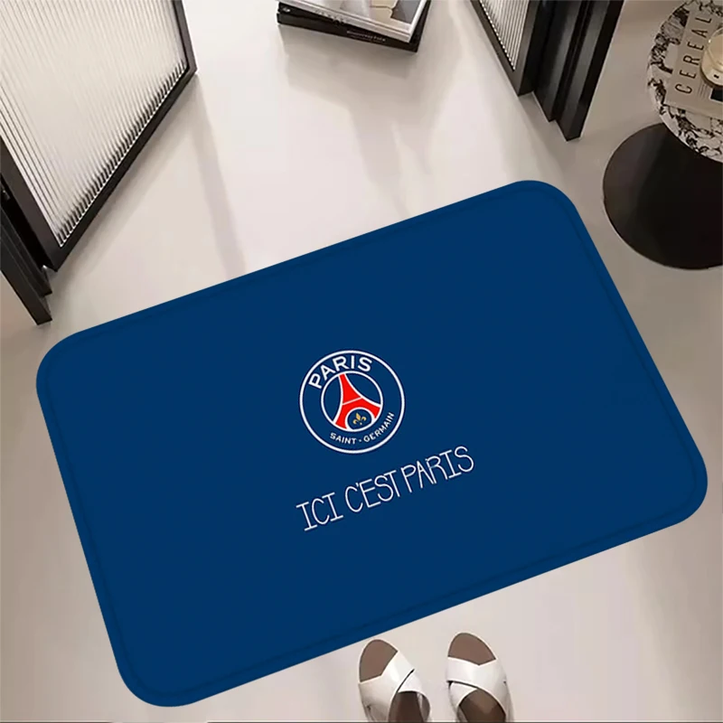 Entrance Doormat Corridor Carpet Living Room Rugs Football Club Carpets Bath Rug Floor PSG Mat Non-slip Hallway Mat Home Decor