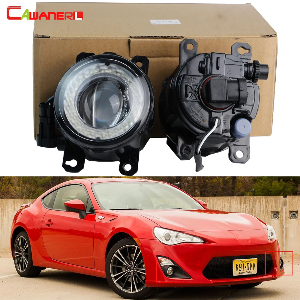 2 X Car Right + Left LED Fog Light 30W 8000LM Angel Eye DRL Fog Daytime Running Lamp For Scion FR-S FRS 2012 2013 2014 2015 2016