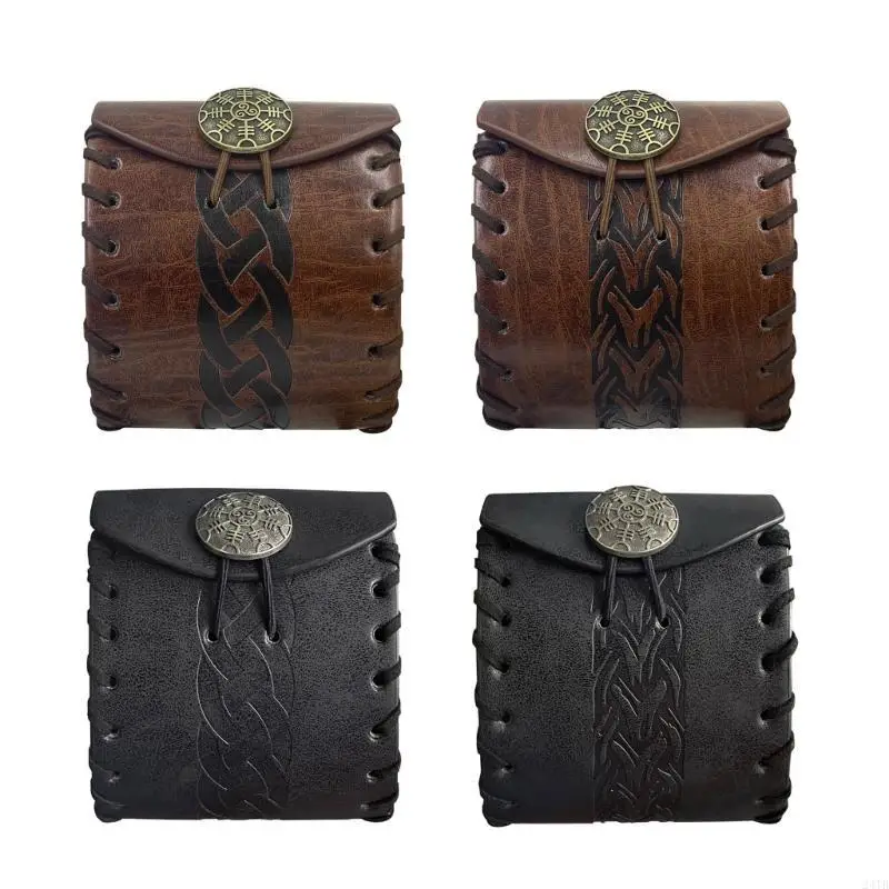 PU Leather Coin Purse Small Cube Bag Medieval Waist Bag Belt Bag view 4