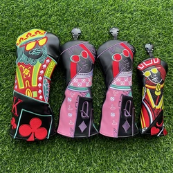 Kings and queens and knights Golf Club Wood Headcovers Driver Fairway Woods Hybrid Cover Photographing in kind fast delivery