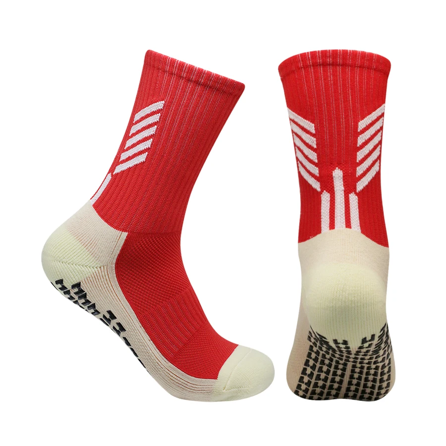 1 Pair New Men Women Non-slip Silicone Sweat Absorbent Breathable Sports Football Yoga Socks Outdoor Fitness Sports Socks