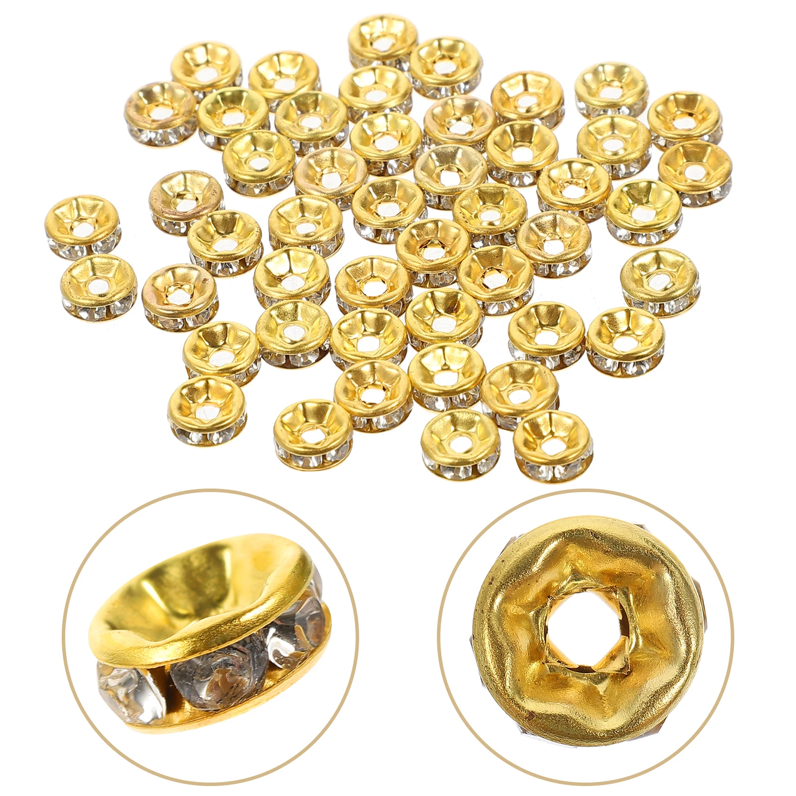 

250pcs Round Spacer Charms Golden Handmade Beads Durable Jump Rings For Bracelet Earring Pendant Diy Crafts Jewelry Making