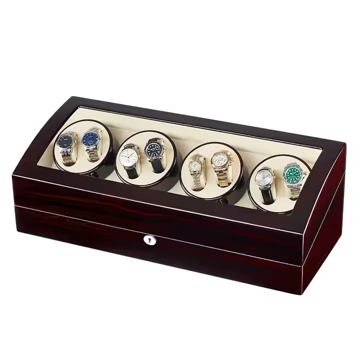 Home Storage Organization New Wooden Luxury Watch Box Home Decor Watch Holder Wooden Storage Box view 2