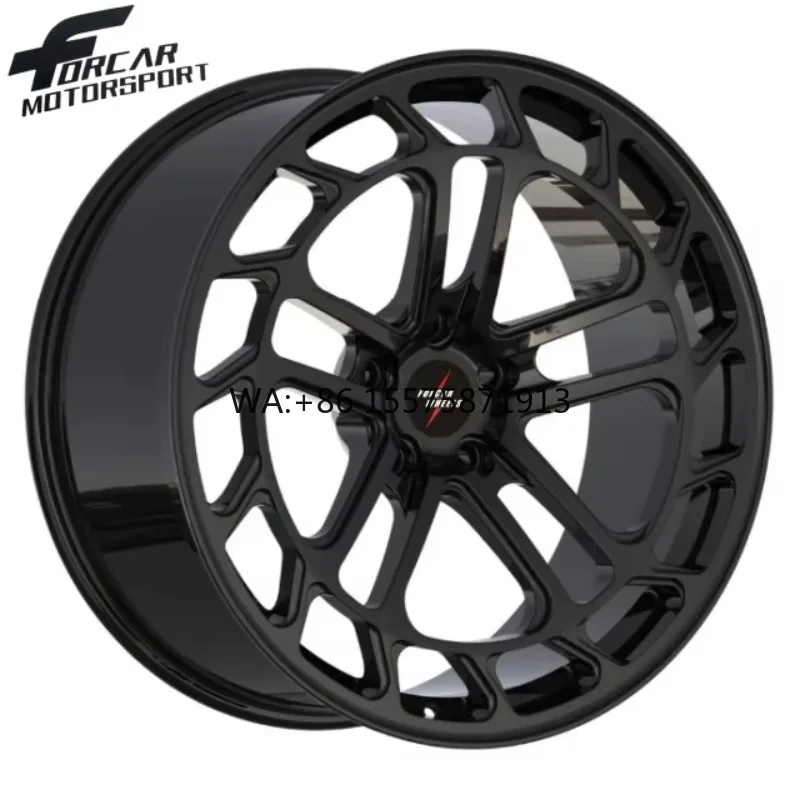 

Gloss Black One-Piece Lightweight High-Tech 16 17 18 19 20 21 22 23 24 Inch Motorsport Alloy Forged Wheels Rims