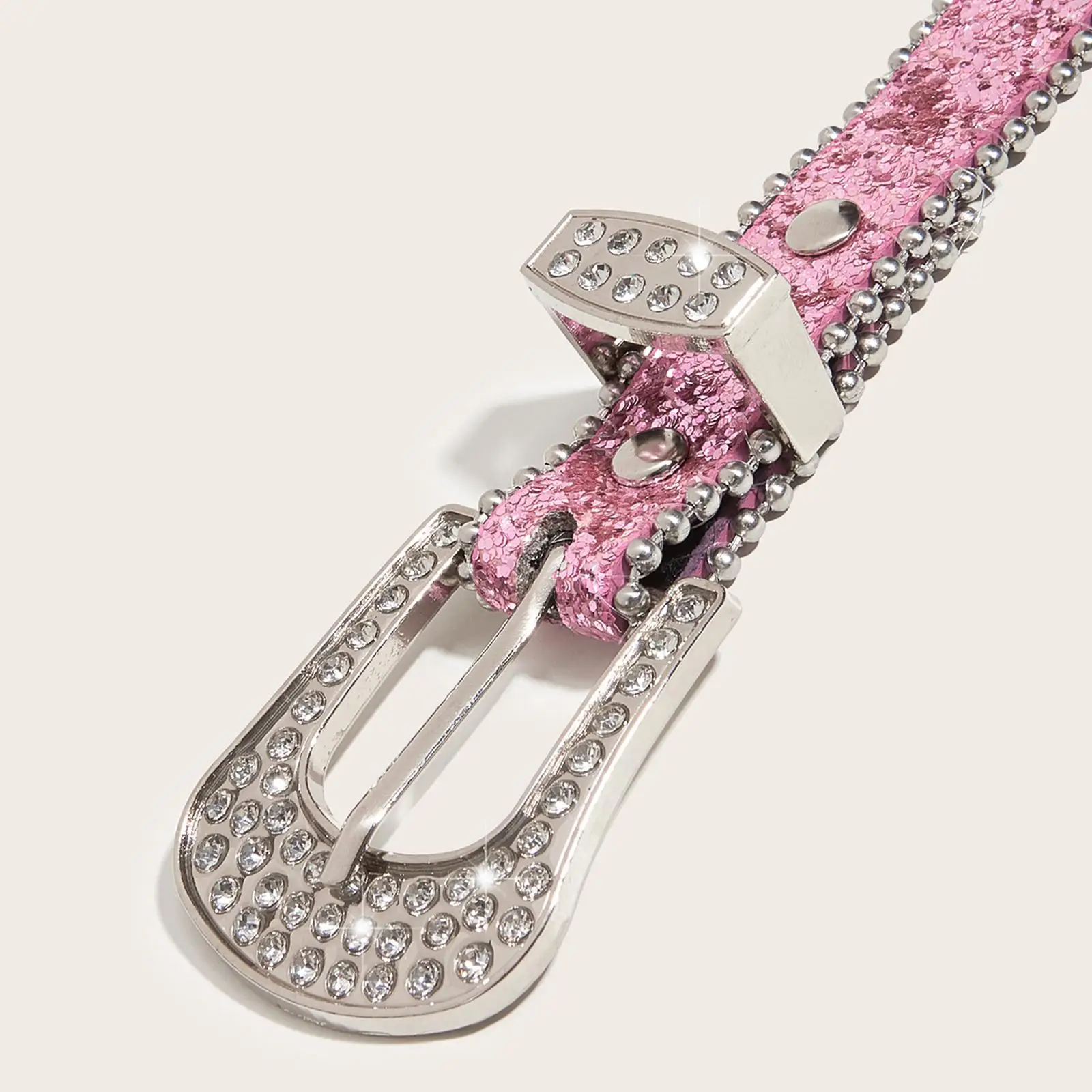 40.6 بوصة حجر الراين حزام المرأة بولي Leather حزام الخصر الجلدي عادية للسراويل