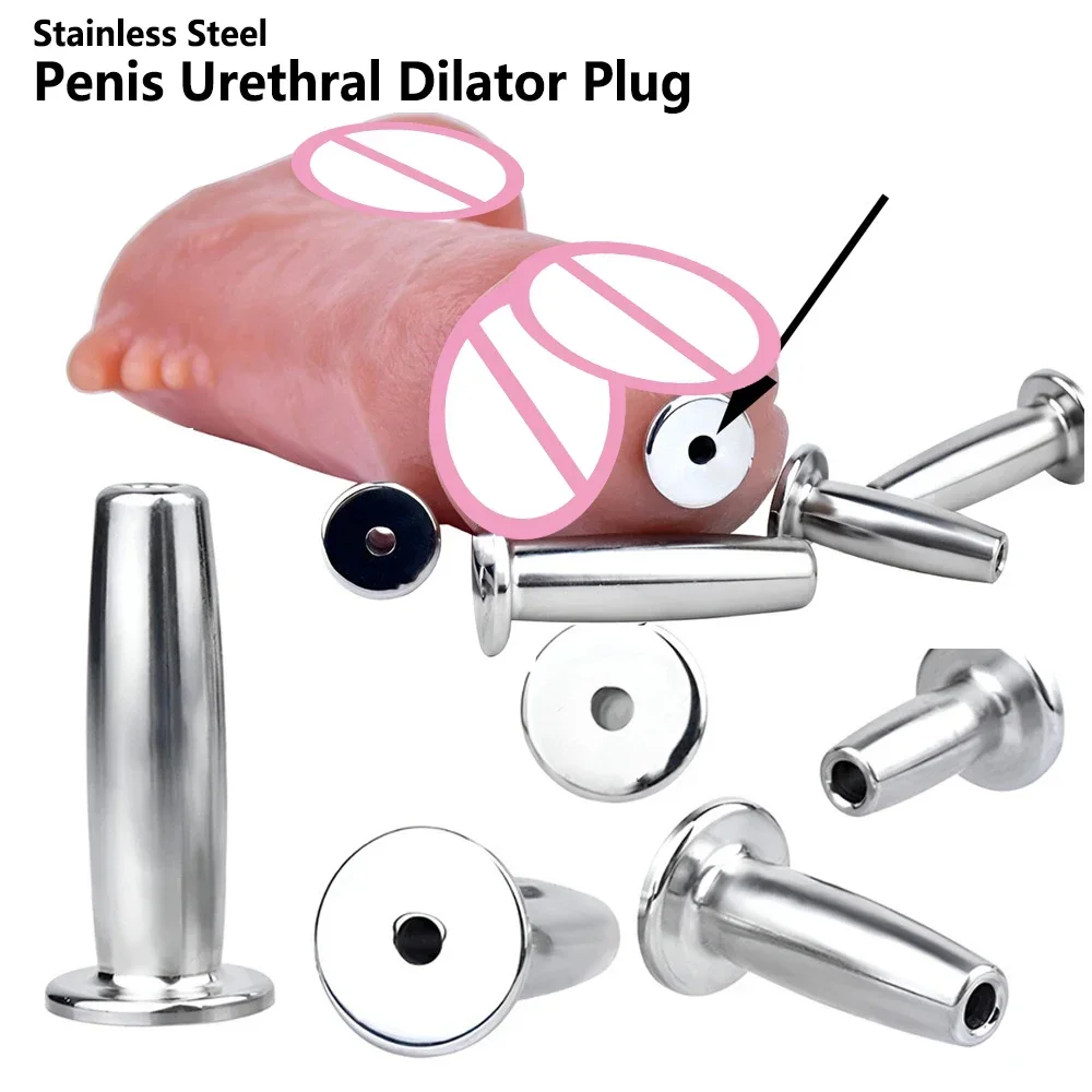 Bdsm Metal Sounding Urethral Catheter Dilator Horse Eye Stimulation Adult Sex Toys for Men Gay Steel Penis Plug Male Masturbator