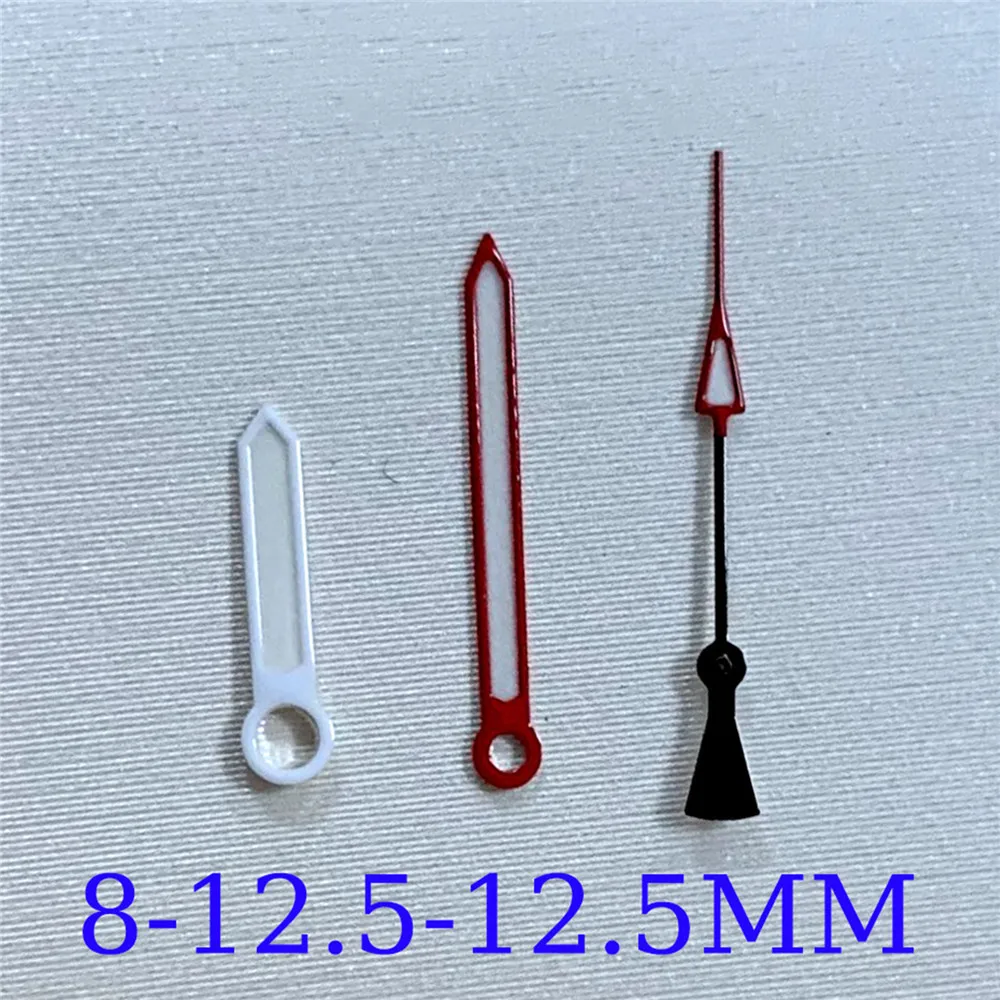 NH35 핸즈, 녹색 야광 시계 바늘 8mm 12.5mm 12.5mm 시계 포인터 NH35/NH36/4R36 무브먼트용 바늘 키트 액세서리