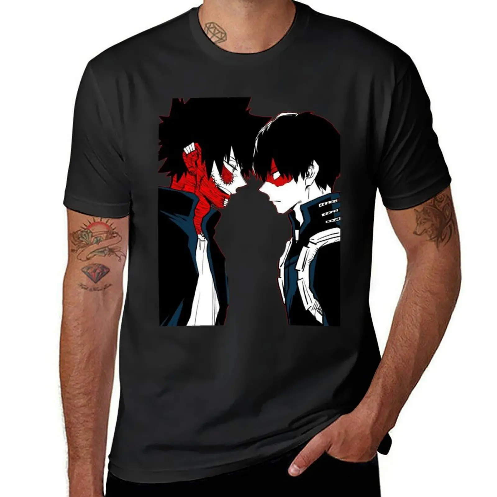 

Dabi, Touya And Shoto T-Shirt kawaii clothes plus sizes heavyweights tshirts for men