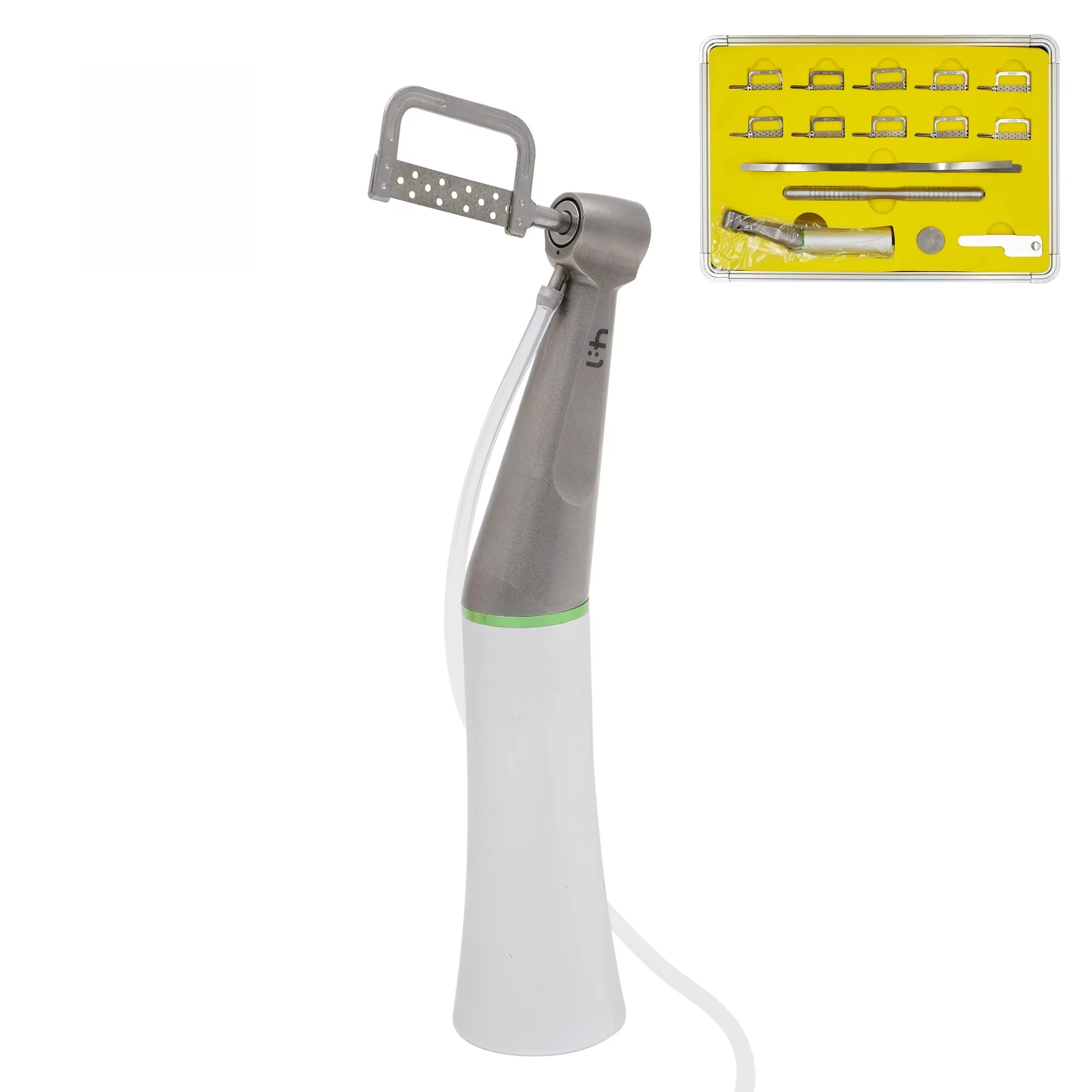 4:1 With Saw Blade Dental Handpiece Kit System Reciprocating Interproximal Stripping Reduction Contra Angle