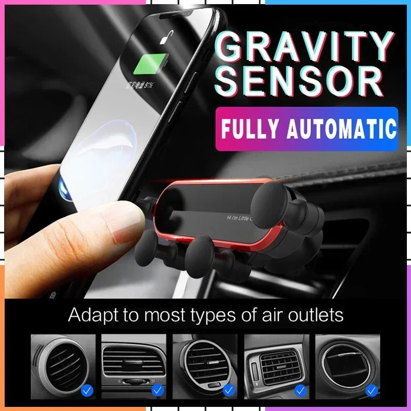 

【Fast Delivery】360 ° Rotatable Universal Gravity Sensor Car Phone Holder Air Vent Mount in Car Phone Bracket Stand Auto-Grip