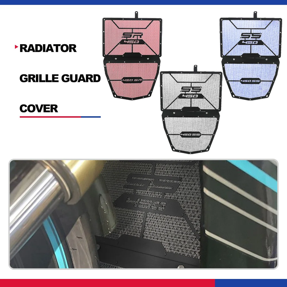 

Motorcycle For CFMOTO CF MOTO 450SR 450SS 450 SR/SS 2023-2022-2024 Radiator Grill Guard oil cooler Guard Protection Cover Set