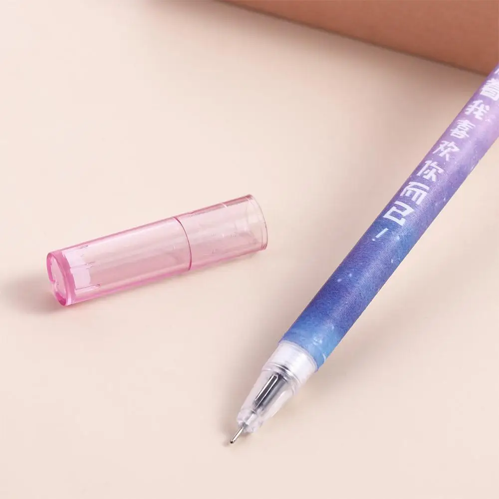 Kawaii Office 0.5mm Stationery Black Starry Sky Rotate Gel Pen Gel Pen Ball Pen Signature Pen