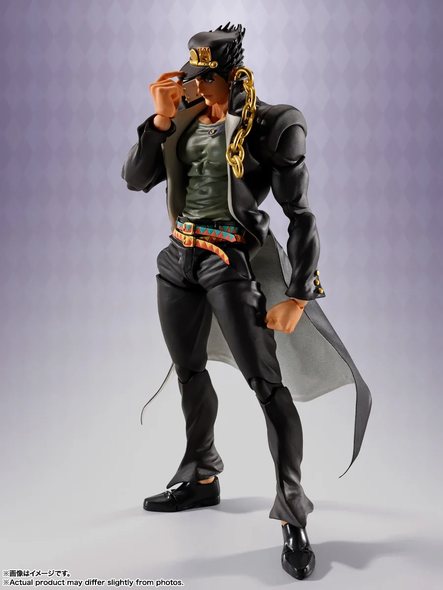 Asli BANDAI S.H.Figuarts Jotaro Kujo Jojo no Kimyo na Buken Acchion Figure Tosy PVC Model Kocchion Anime Movable Figurine