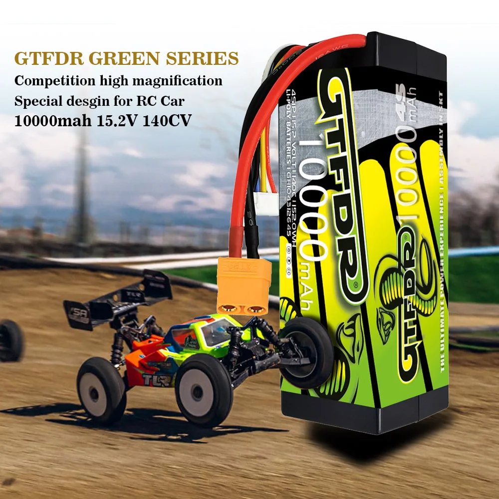 2PCS DXF 4S Lipo Batterij 15.2V 140C 7200mAh 8200mAh 9400mAh 10000mAh met XT90 XT60 XT150 EC5 TRX T Plug voor RC Auto Buggy Tank