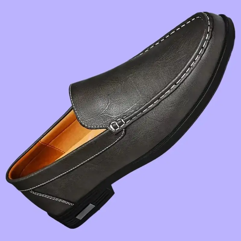 

Man Formal Shoes Wedding Party Dress Breath Driving Lazy Loafers Genuine Leather Men Footwear Slip on Office