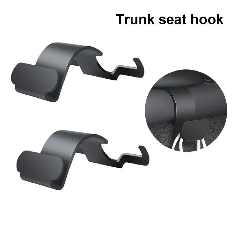 2pcs Rear Headrest Hook For Tesla Model Y Organizer Center Console Head Rest Storage Accessories Bag Umbrella Trunk Hanger