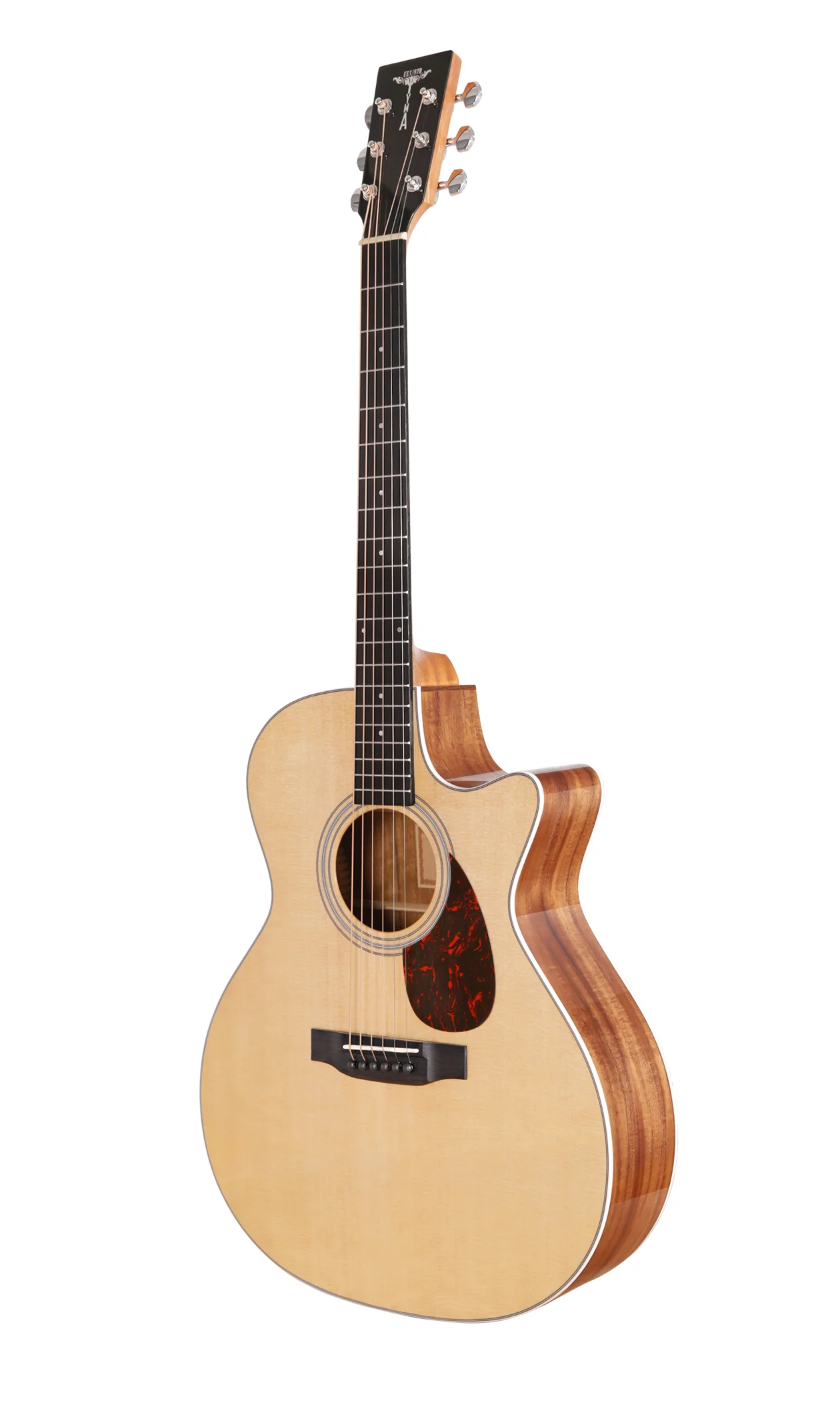 TYMA TG12K 41-Inch Acoustic Guitar with Solid Sitka Spruce Top GA Body Shape Acacia Back and Sides and Thick Padded Gig Bag